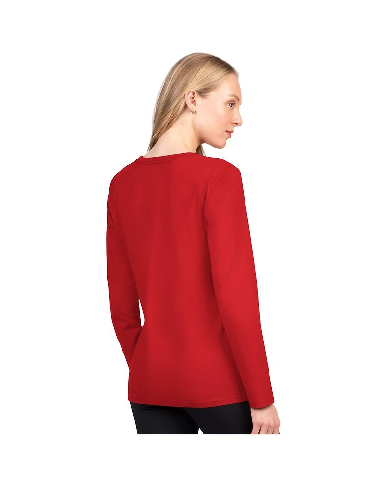 G-iii 4Her by Carl Banks Women's Red Kansas City Chiefs Best Play Long Sleeve T-Shirt