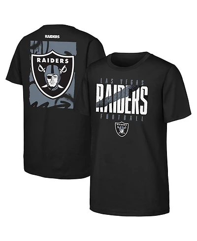 Outerstuff Big Boys and Girls Black Las Vegas Raiders Posterize T-Shirt