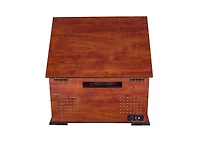 RadioShack 5W Classic Vintage 3 Speed Rpm Vynil Turntable, Cd Player, Bluetooth Out, Cassette Player, Sd Card, Rca & Fm Radio 4001791
