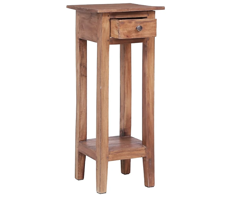 vidaXL Plant Stand 11.8"x11.8"x29.5" Solid Mahogany Wood