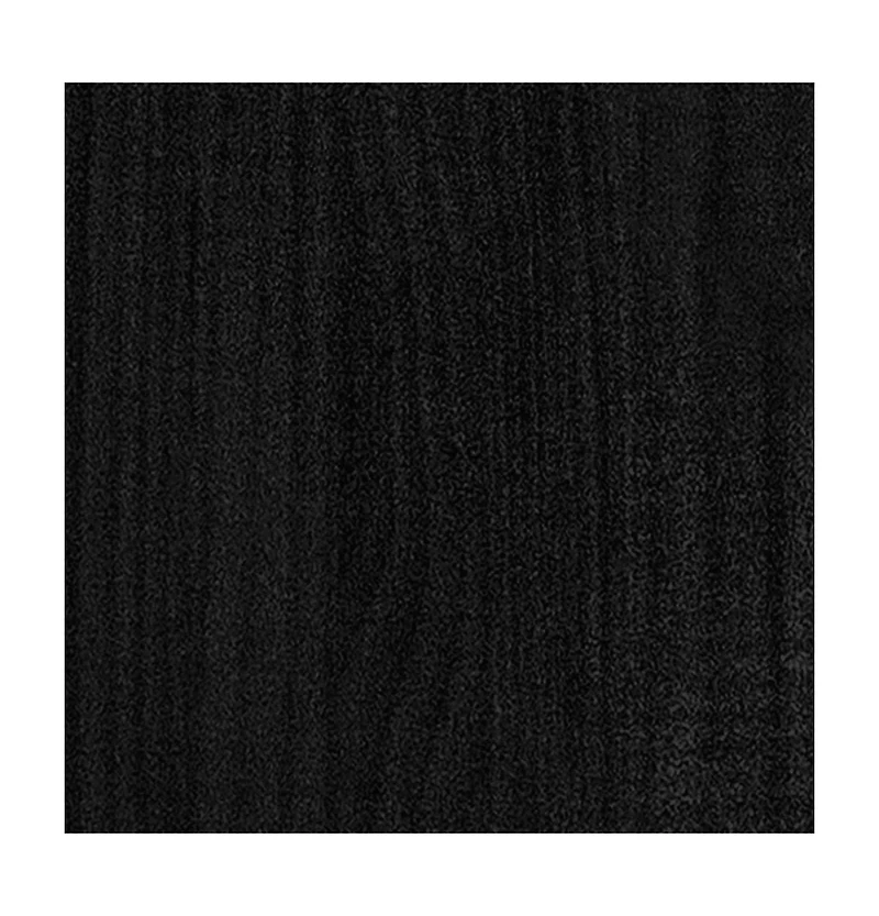 Garden Planter Black Solid Pinewood Medium Durable