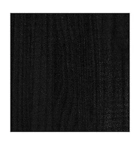 Garden Planter Black Solid Pinewood Medium Durable