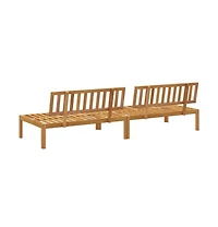 vidaXL Garden Pallet Middle Sofa Natural Wood Solid acacia wood Medium