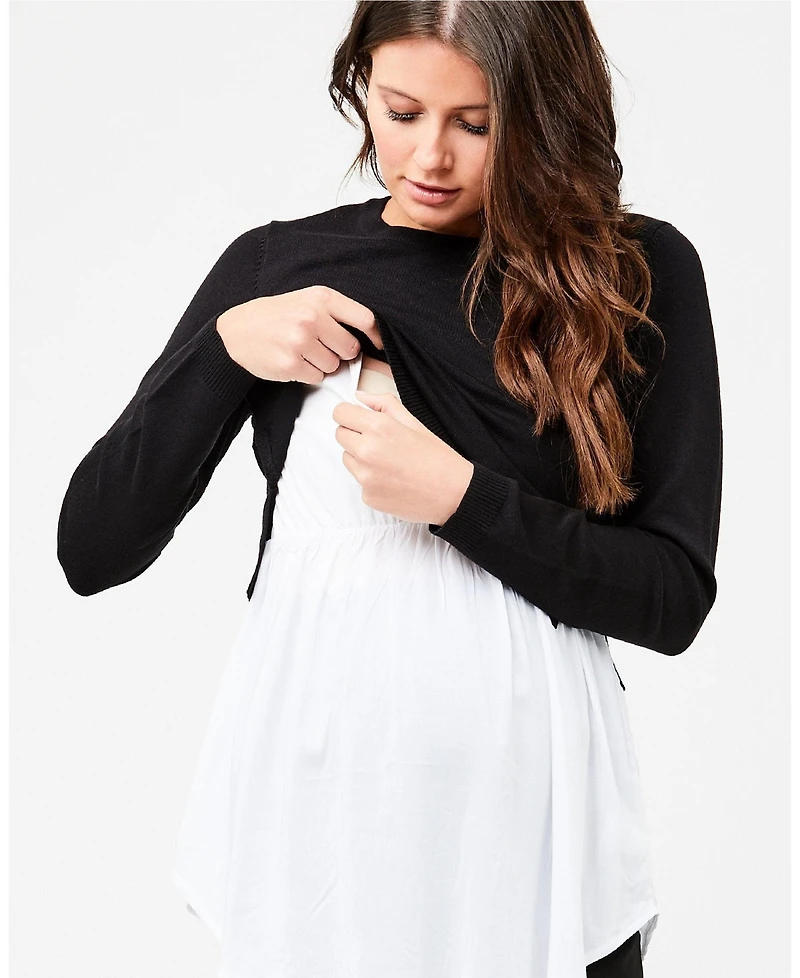 Ripe Maternity Pia Nursing Knit Black