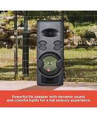 RadioShack 250W Tower Party Pa Speaker with 8 inch Woofer and Lights 4001943