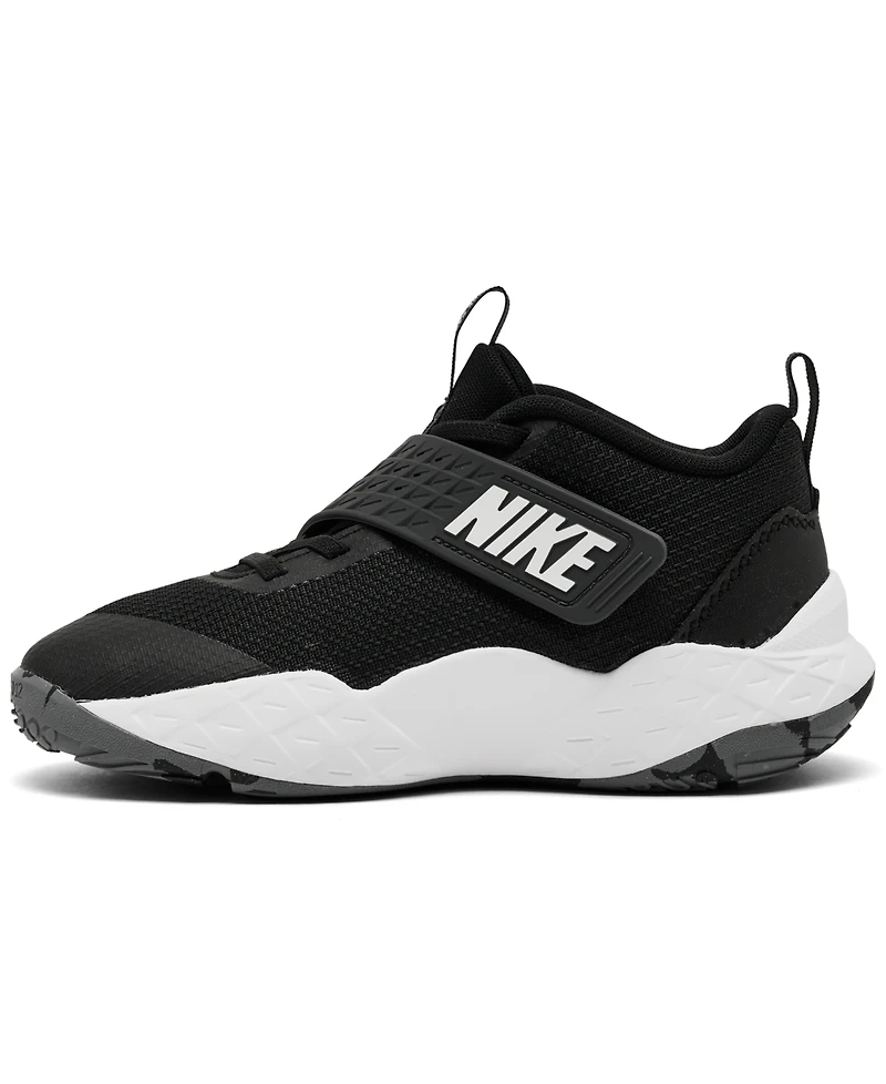 Nike Little Kids Team Hustle D 12 Fastening Strap Basketball Sneakers from Finish Line