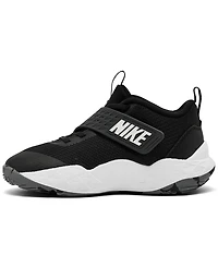 Nike Little Kids Team Hustle D 12 Fastening Strap Basketball Sneakers from Finish Line