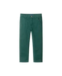 Andy & Evan Toddler Boys Toddler/Child Beige Sweater Vest, Blue Buttondown Green Pant Set