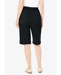 Woman Within Plus 7-Day Knit Bermuda Shorts