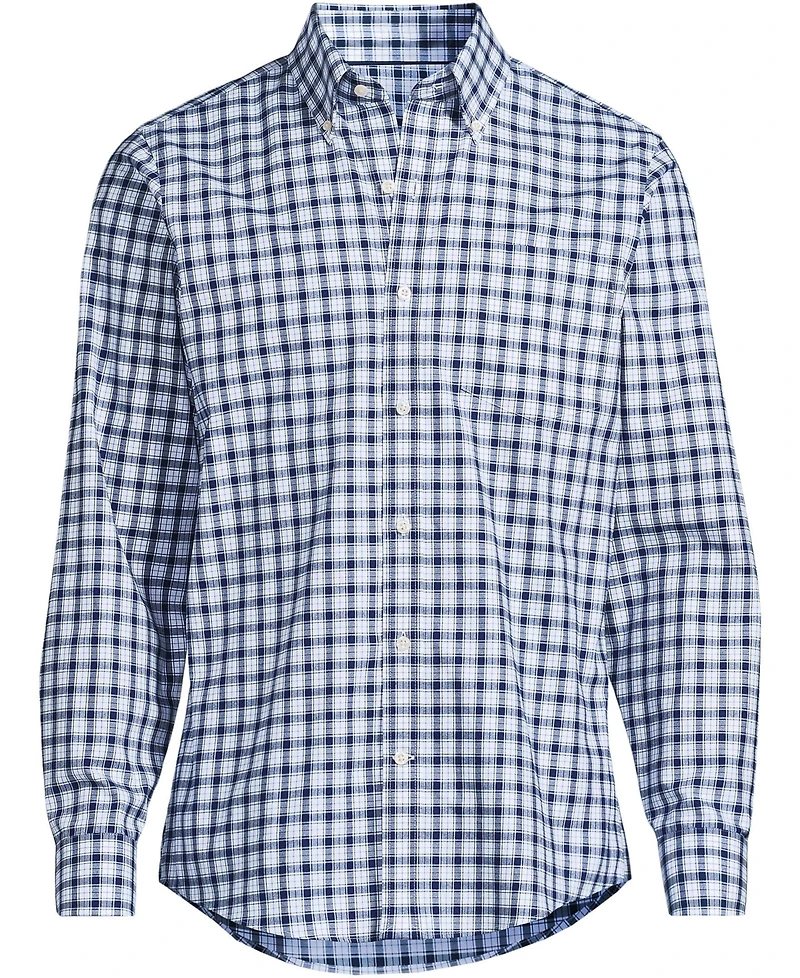 Lands' End Men's Tailored Fit No Iron Twill Long Sleeve Shirt