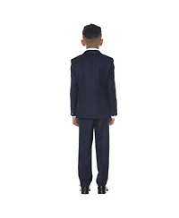 Perry Ellis Little Boys 5 Piece Windowpane Suit,Vest,Pants,Shirt and Tie Set
