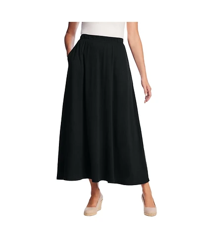 Woman Within Plus 7-Day Maxi Skirt