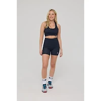 Oosc Infinite High Waisted Shorts - Black Tiger