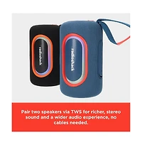 RadioShack Wireless Speaker, 20W, Bluetooth 5.3, Rgb Lights, Waterproof IPX5, Portable 4001779 Black