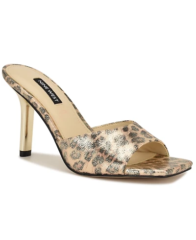 Nine West Women's Disko Square Toe Stiletto Sandals