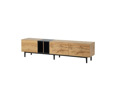Casainc 80" Tv Stand with 3 Doors, Media Console Table, Entertainment Center Large Storage Cabinet