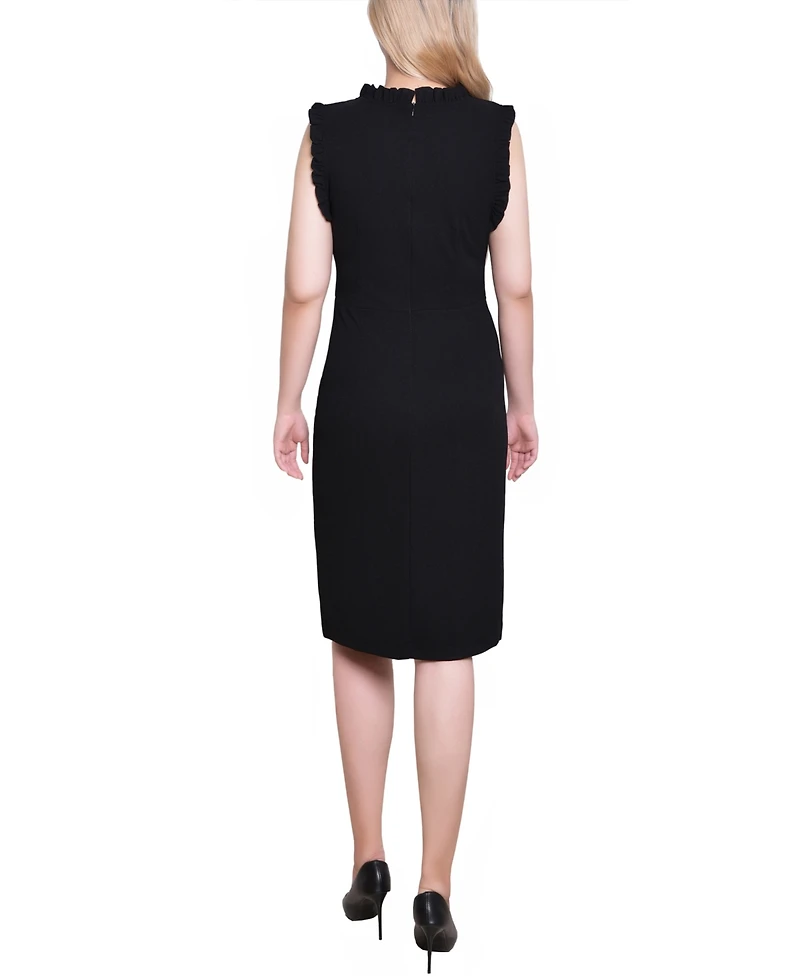 Ny Collection Women's Sleeveless Ruffle Detail Dress
