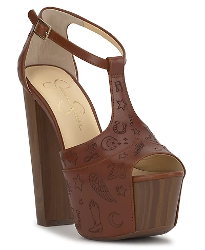 Jessica Simpson Women's Dany Platform Block-Heel Sandals