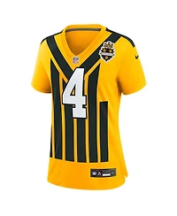 Nike Women's Dk Metcalf Gold Pittsburgh Steelers Alternate 1933 Throwback Game Jersey