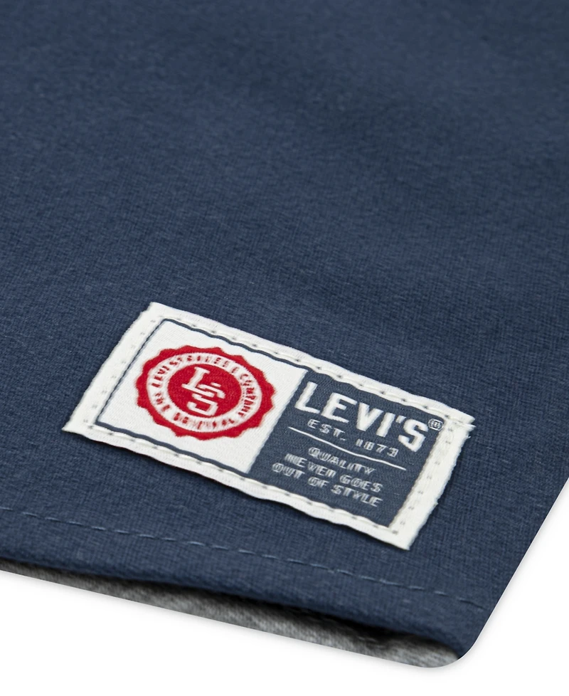 Levi's Boys 2T-4T 2-Piece Hooded Shacket Top and Jogger Pants Set