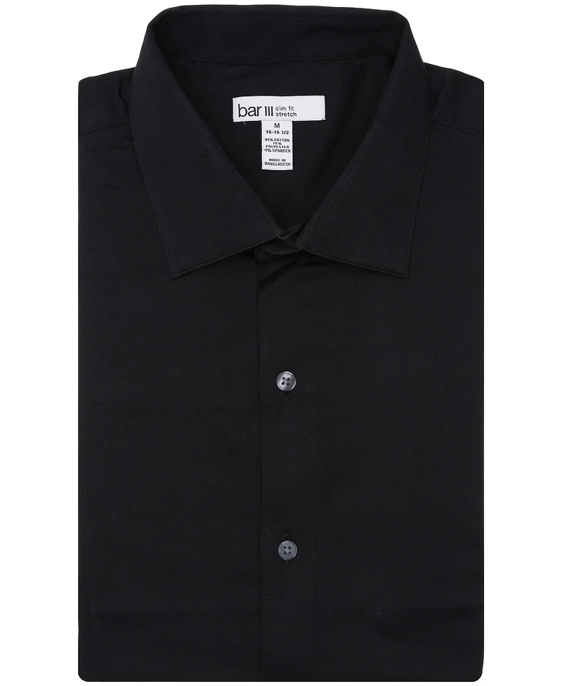 Bar Iii Men's Sateen Solid Dress Shirt, Macy's Exclusive
