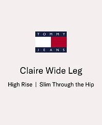 Tommy Jeans Women's Claire High-Rise Wide-Leg Jeans