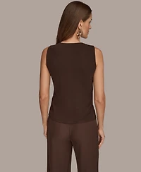 Donna Karan New York Petite Sleeveless Scoop Neck Tank Top