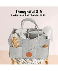 KeaBabies Original Baby Diaper Caddy Organizer, Large Storage Organizer for Nursery, Changing Table