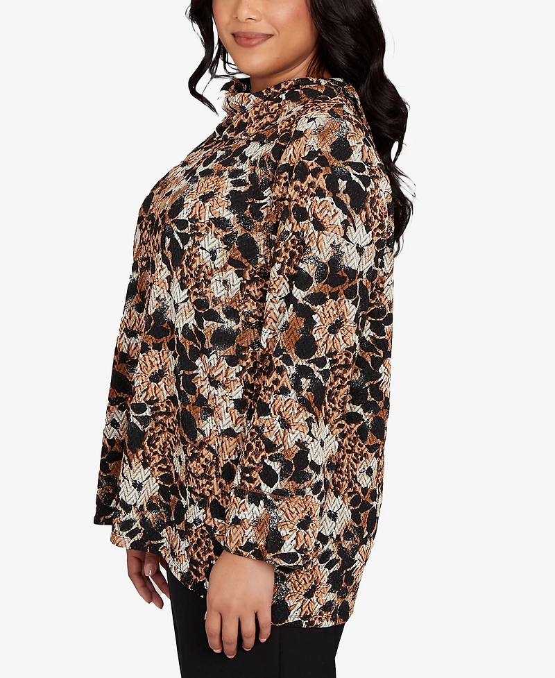 Ruby Rd. Plus Vintage Paisley Embellished Top
