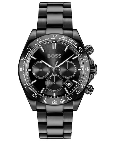 Hugo Boss Men's Hero 2.0 Quartz Fashion Chrono Ionic Plated Steel Watch