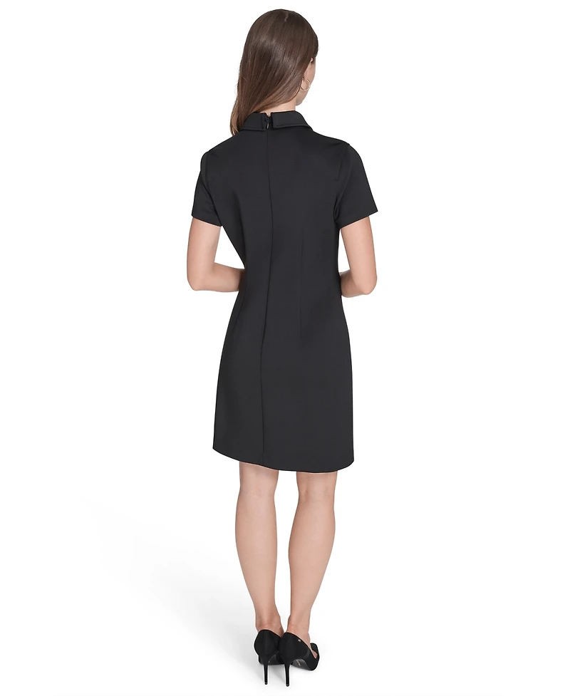 Halston Women's Collared Neck Dress