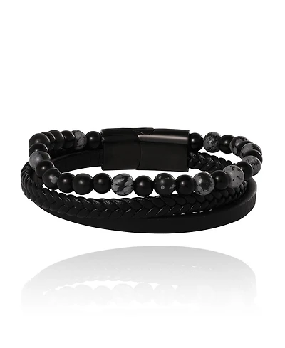 Lucky Brand Braided & Beaded Bracelet - 8.5''