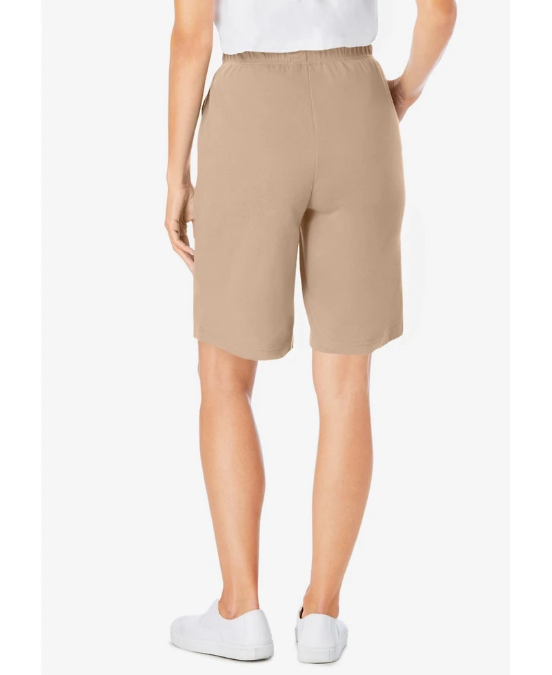 Woman Within Plus 7-Day Knit Short