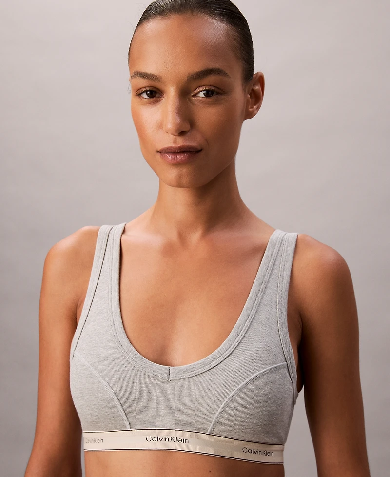 Calvin Klein Women's Heritage Cotton Lightly Lined Bralette QF8594