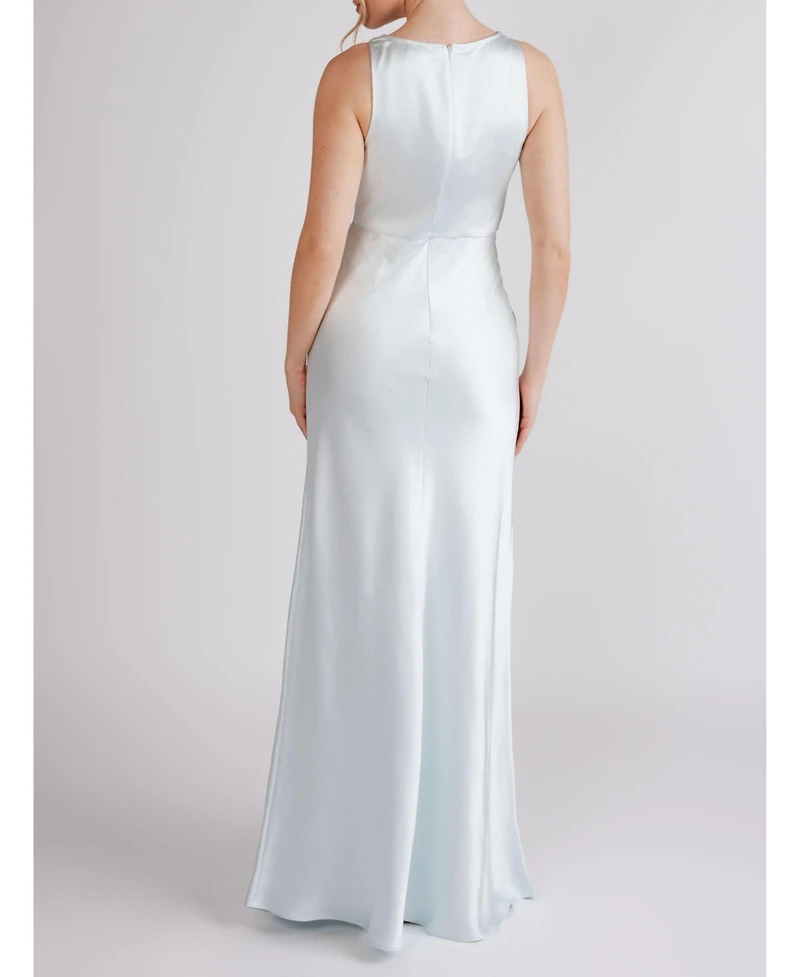 Six Stories Cowl Front Satin Bridesmaid Dress