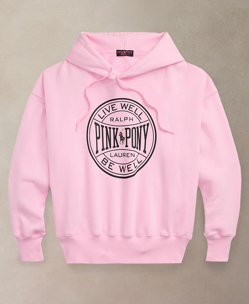 Polo Ralph Lauren Women's Pink Pony Logo Long Sleeve Hoodie
