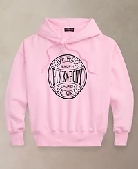 Polo Ralph Lauren Women's Pink Pony Logo Long Sleeve Hoodie