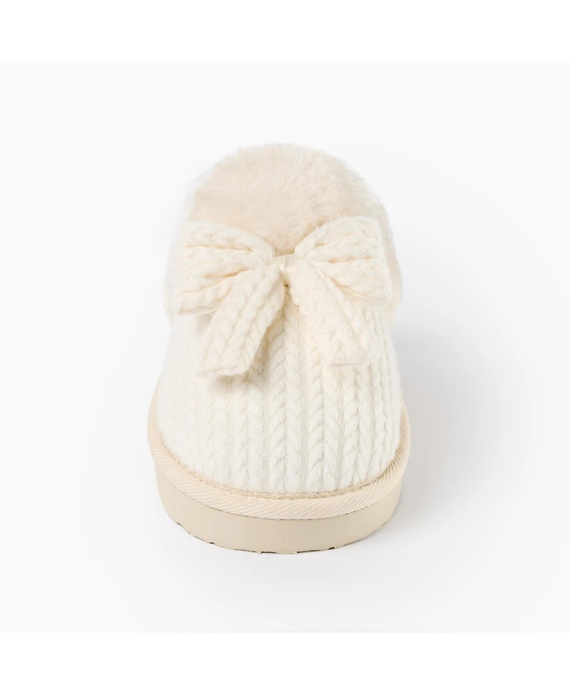 Minnetonka Women's Bowelle Scuff Sweater Knit Slippers