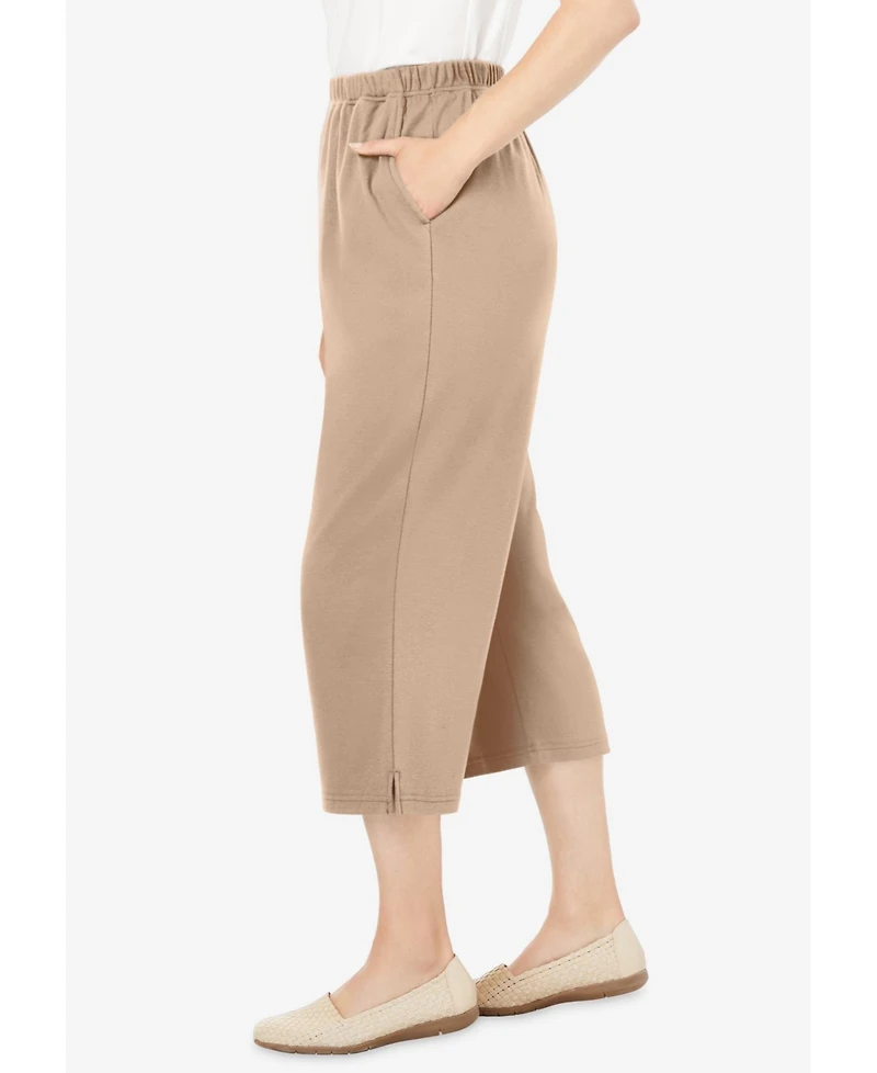 Woman Within Women's 7-Day Knit Capri