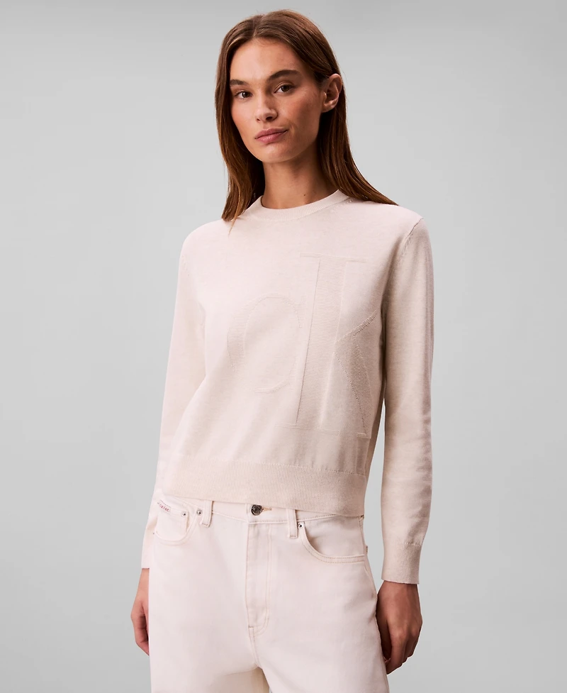 Calvin Klein Jeans Women's Monogram Logo Sweater