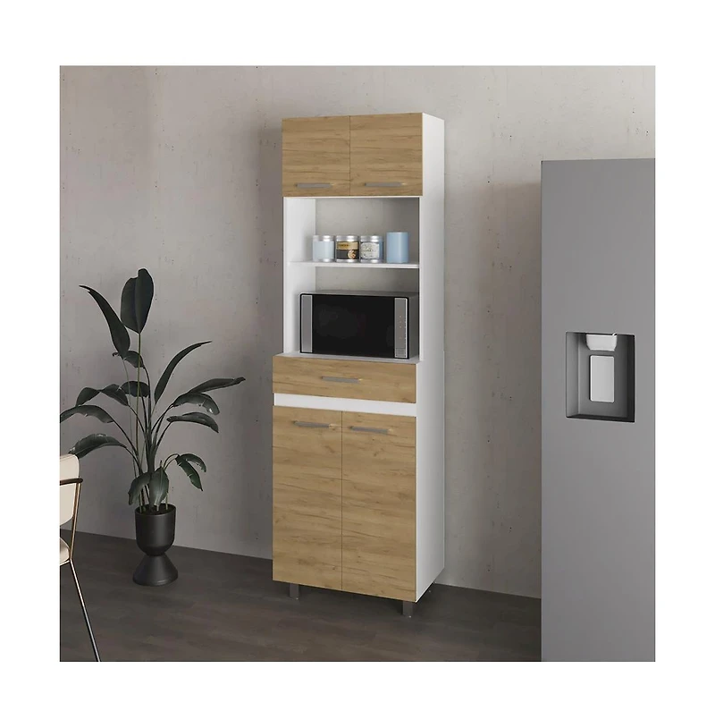 We Have Furniture Lakeridge Pantry Cabinet – Modern Storage Solution with White