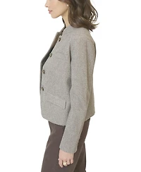 Central Park West Women's Halsey Mandarin Collar Jacket