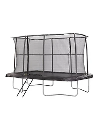 Jumpking 7ft x 10ft Rectangular Trampoline with Patented Safety Enclosure, Heavy-Duty Frame, and Powder-Coated Ladder