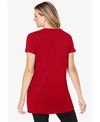 Dreams & Co. Women's Soft Pj Tunic Tee
