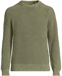 Lands' End Men's Long Sleeve Sunwashed Drifter Sweater