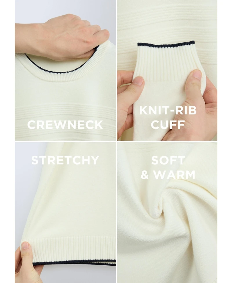 Raw X Boy's Moto Ribbing Detail Crew Neck Sweater