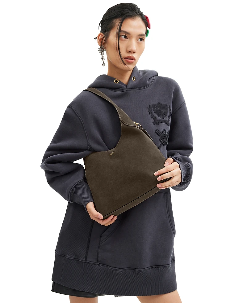 Coach Brooklyn Medium Suede Shoulder Bag 28