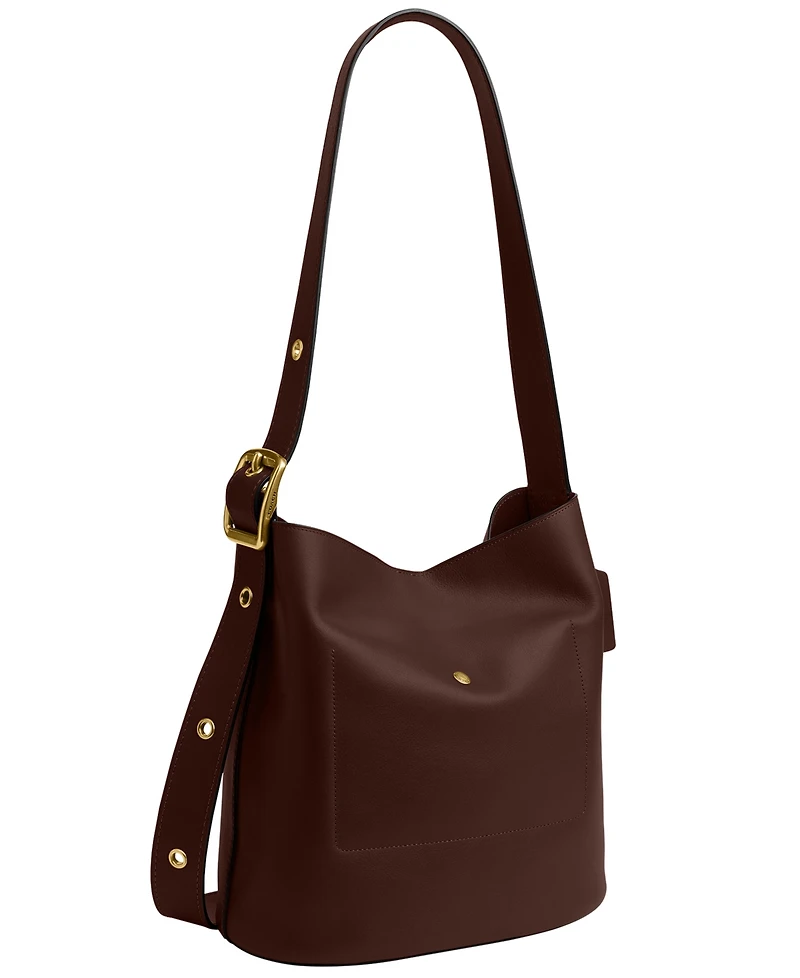 Coach Bleecker Medium Leather Bucket Bag