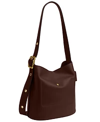 Coach Bleecker Medium Leather Bucket Bag