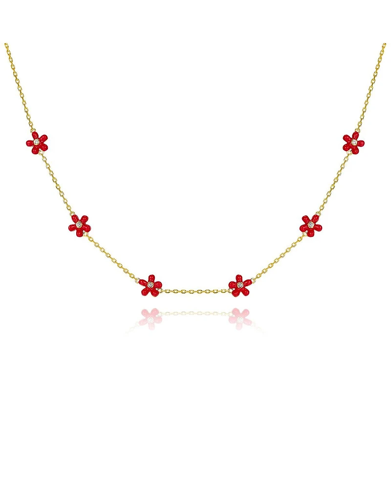 Anna Zuckerman Petit Rosie Red Necklace